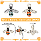 40Pcs 2 Colors Alloy Enamel Pendants(FIND-SC0007-61)-2