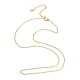 Brass Chain Necklacess(KK-P205-01G)-1