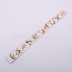Self Adhesive Brass Stickers, Scrapbooking Stickers, for Epoxy Resin Crafts, Golden, 7~19x8~22x0.1mm, 10pcs/sheet(DIY-WH0171-81G)