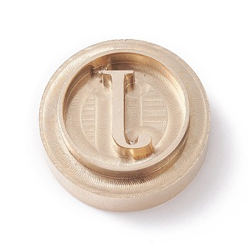 Brass Stamp Head, For Wax Seal Stamp, Letter.J, 30x12mm, Hole: 6.5mm