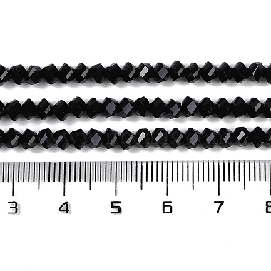 abaloríos de electrochapa cristal strands(GLAA-Q105-04E)-4