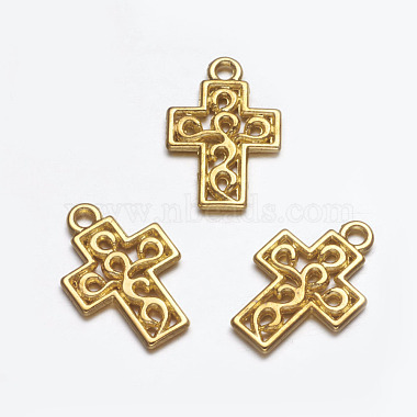 Golden Cross Alloy Pendants