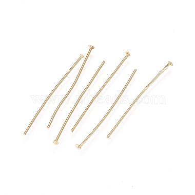 3cm Real 24K Gold Plated 304 Stainless Steel Flat Head Pins