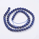 Natural Lapis Lazuli(Filled Color Glue) Beads Strands(X-G-K269-02-6mm)-2