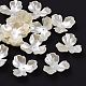 3-Petal Flower ABS Plastic Imitation Pearl Bead Caps(X-OACR-R016-05)-1