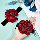 Gothic Cloth Flower Cord Bracelet & Choker Necklace(NJEW-CP0001-04B)-3