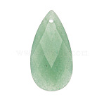 Natural Green Aventurine Pendants, Teardrop, 20mm(PW-WGD145F-03)