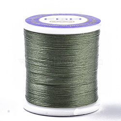 Nylon 66 Coated Beading Threads for Seed Beads, Green, 0.1mm, about 54.68 yards(50m)/roll(NWIR-R047-010)