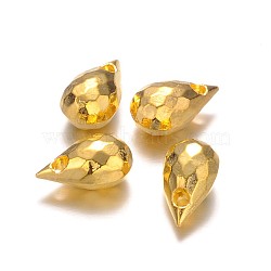 Alloy Teardrop Charms, Golden, 9x5x4mm, Hole: 1mm(X-PALLOY-L155-02G)