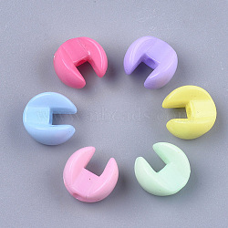 Opaque Acrylic Combined Beads, Interlocking Beads, Mixed Color, 10.5x10.5x7mm, Hole: 1.5mm, about 1460pcs/500g(MACR-T030-06)
