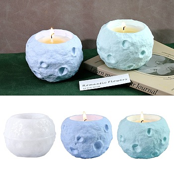 DIY Candle Making, Resin Casting Molds, For UV Resin, Epoxy Resin Craft Making, White, Round, 101x76mm, Inner Diameter: 56mm