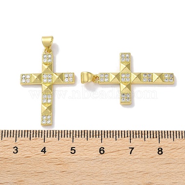 Rack Plating Brass Micro Pave Cubic Zirconia Pendants(KK-Z039-04G)-3