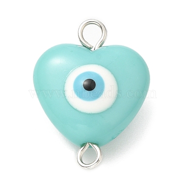 Evil Eye Resin Connector Charms(PALLOY-JF02126-02)-2
