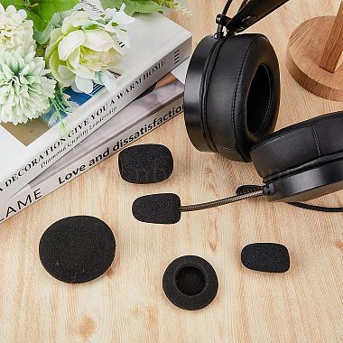 SUPERFINDINGS 16Pcs 4 Style Microphone Windscreen Sponge Covers & Earphone Anti-slip Protective Sponge Sleeve(AJEW-FH0002-88)-4