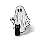 Брошь-призрак с эмалью из сплава черной кошки(JEWB-E034-02EB-02)-1