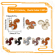 50Pcs 5 Colors Alloy Enamel Pendants(ENAM-SC0004-07)-2