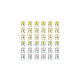 Dicosmetic 36 pcs 6 styles pendentifs en alliage d'émail plaqué en rack(FIND-DC0002-91)-7