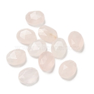 Natural Rose Quartz Beads, Faceted, Oval, 9.5~10x8x4.5mm, Hole: 1mm(G-G181-02G)