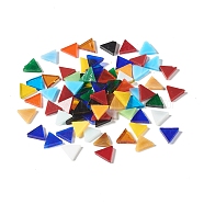 Triangle Mosaic Tiles Glass Cabochons, for Home Decoration or DIY Crafts, Mixed Color, 12x14x3mm, about 1500pcs/1000g(DIY-P045-09)