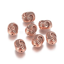 CCB Plastic Beads, Oval, Red Copper, 15x11.5x9.5mm, Hole: 1.5mm(CCB-I002-12R)