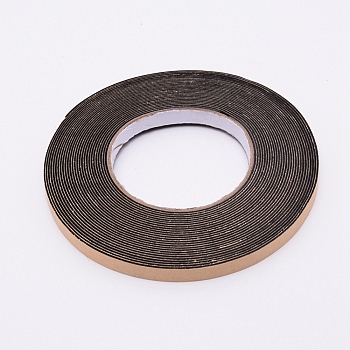 Strong Adhesion EVA Sponge Foam Rubber Tape, Anti-Collision Seal Strip, Black, 10x1.1mm, 10m/roll