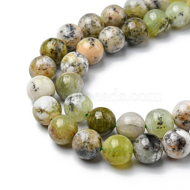 Natural Green Opal Beads Strands(G-C029-02B)-4