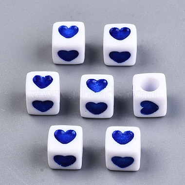 Opaque Acrylic European Beads(OPDL-S078-09)-2