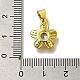 Flower Rack Plating Brass Micro Pave Cubic Zirconia Pendant(KK-H485-01G-03)-3