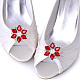 4Pcs 2 Style Flower Glass Rhinestone Shoe Decoration(AJEW-AR0001-79A)-6