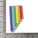 Printed Pride Rainbow Acrylic Big Pendants(OACR-L018-15D)-3