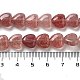 perles fraise naturelle de quartz brins(G-R190-10mm-34)-5