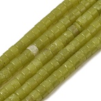 Natural Lemon Jade Beads Strands, Heishi Beads, Disc, 4x2~2.5mm, Hole: 0.7mm, about 160pcs/strand, 15.24''(38.7cm)(G-A301-A01-01)