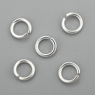 304 Stainless Steel Jump Rings, Open Jump Rings, Silver, 7x1.2mm, Inner Diameter: 5mm(STAS-H380-09S-H)