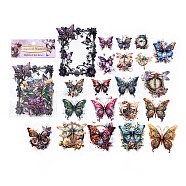 40Pcs PET Scrapbook Stickers, for DIY Album Scrapbook, Background Paper, Diary Decoration, Mixed Color, 36~70x37~70x0.1mm, 40pcs/set(DIY-H172-03E)