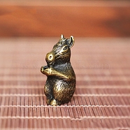 Chinese Zodiac Alloy Incense Burners Holder, Aromatherapy Furnace Home Decor, Horse, 15x15x30mm(PW-WG008E6-07)