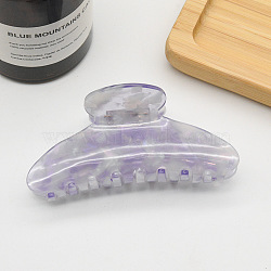 Large Cellulose Acetate(Resin) Hair Claw Clips, Tortoise Shell Non Slip Jaw Clamps for Girl Women, Lilac, 110mm(OHAR-PW0003-015B)