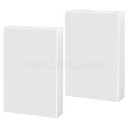 PP Plastic Board, Polyethylene Board, Waterproof and Anticorrosive Hard Board, Rectangle, White, 115.5x75x20.5mm(FIND-WH0110-758A)