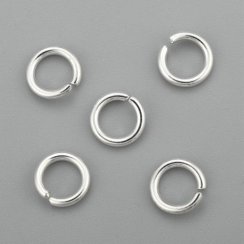 304 Stainless Steel Jump Rings, Open Jump Rings, Silver, 7x1.2mm, Inner Diameter: 5mm