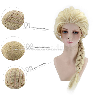 Perruques de cosplay blonde longue princesse(OHAR-I015-12)-3