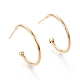 Brass Half Hoop Earrings(X-EJEW-F255-02G)-1