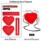 DIY Heart Coin Purse Pouch Making Kit(DIY-WH0292-71)-2