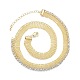 Brass Micro Pave Clear Cubic Zirconia Necklaces(KK-G437-05G)-2