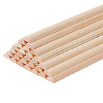 Wood Craft Sticks, Half Round Dowel Rod, for Braiding Tapestry, Arch, Navajo White, 35.1x0.7x0.35cm(DIY-WH0430-360D)