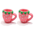 10Pcs Resin Strawberry Water Cup Miniature Ornaments, Micro Landscape Home Dollhouse Accessories, Pretending Prop Decorations, Tomato, 19x24mm(PW-WG36B42-04)