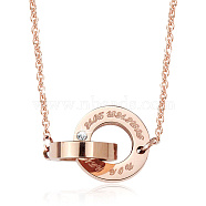 Stainless Steel Pendant Necklaces for Women(FH7875-4)