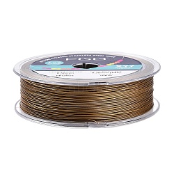 7-Strand Round Nylon Coated Steel Wire, Beading Wire for Necklaces Bracelets, Import From Japan, Dark Goldenrod, 0.5mm, about 328.08 Feet(100m)/Roll(TWIR-T002-01A-11)