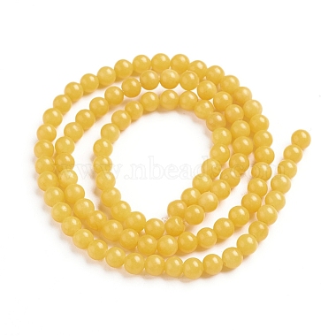 Natural Mashan Jade Round Beads Strands(G-D263-4mm-XS07)-2