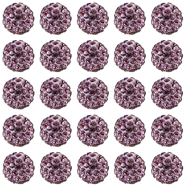 200Pcs Pave Disco Ball Beads(RB-PA0001-11F)-1