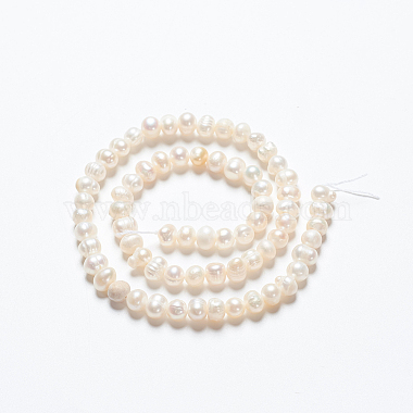 Natural Cultured Freshwater Pearl Beads Strands(PEAR-L001-F-08)-4