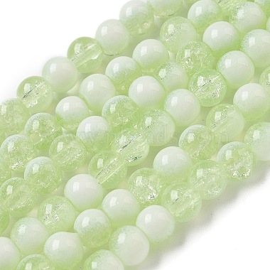 Pale Green Rondelle Glass Beads